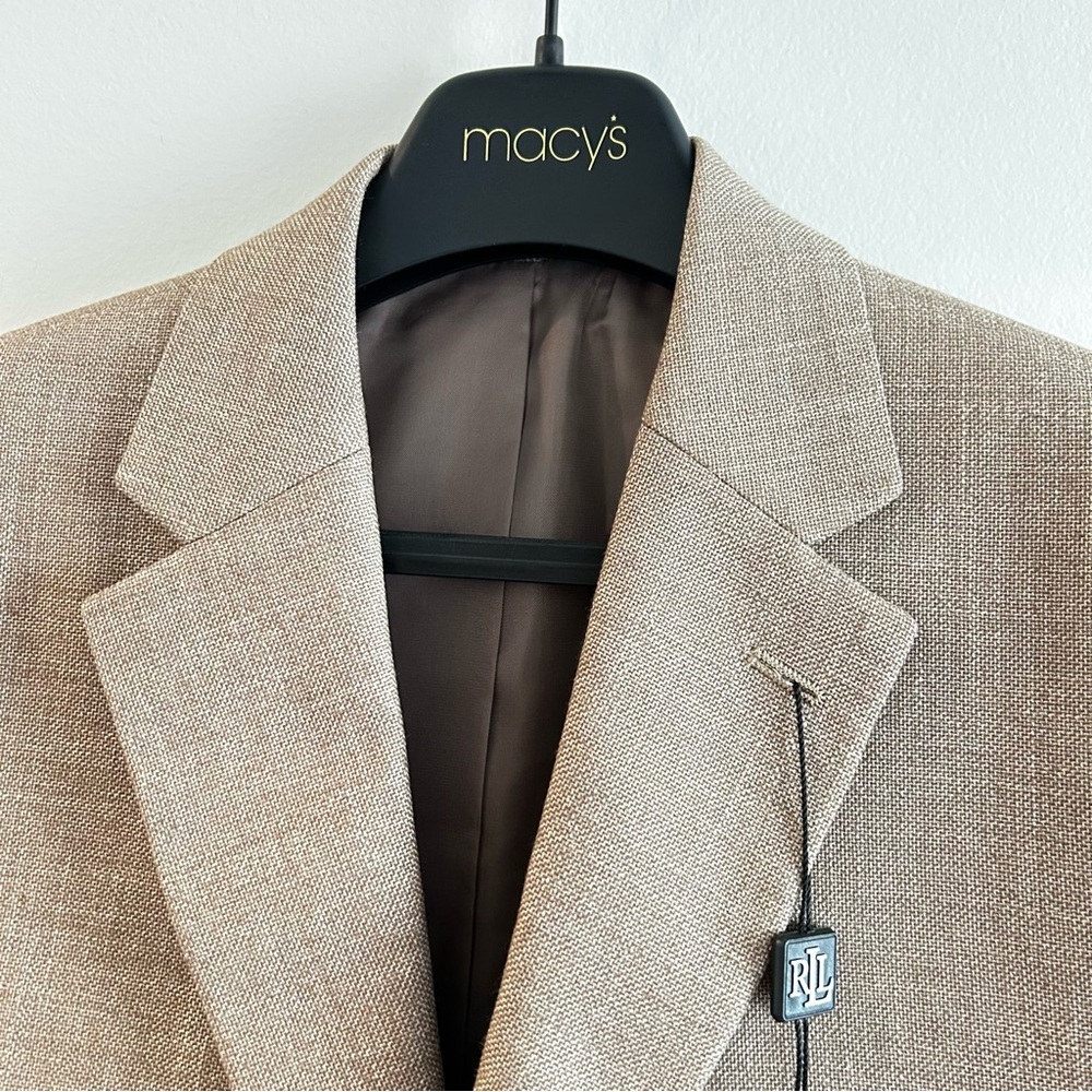 Lauren Ralph Lauren Tan Men's Blazer, UltraFlex, size 38, new with tags - Picture 10 of 11